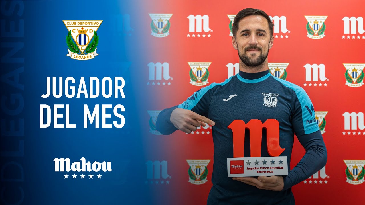 🏆 Jorge Miramón recibe el Premio Mahou al Jugador Cinco Estrellas de enero.