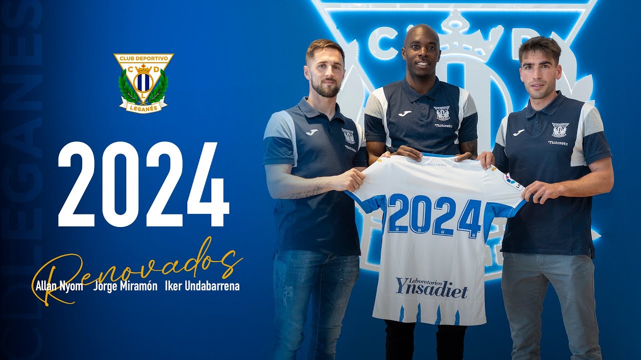 📹🖋 Nyom, Miramón y Undabarrena renuevan hasta 2024 | C.D. Leganés