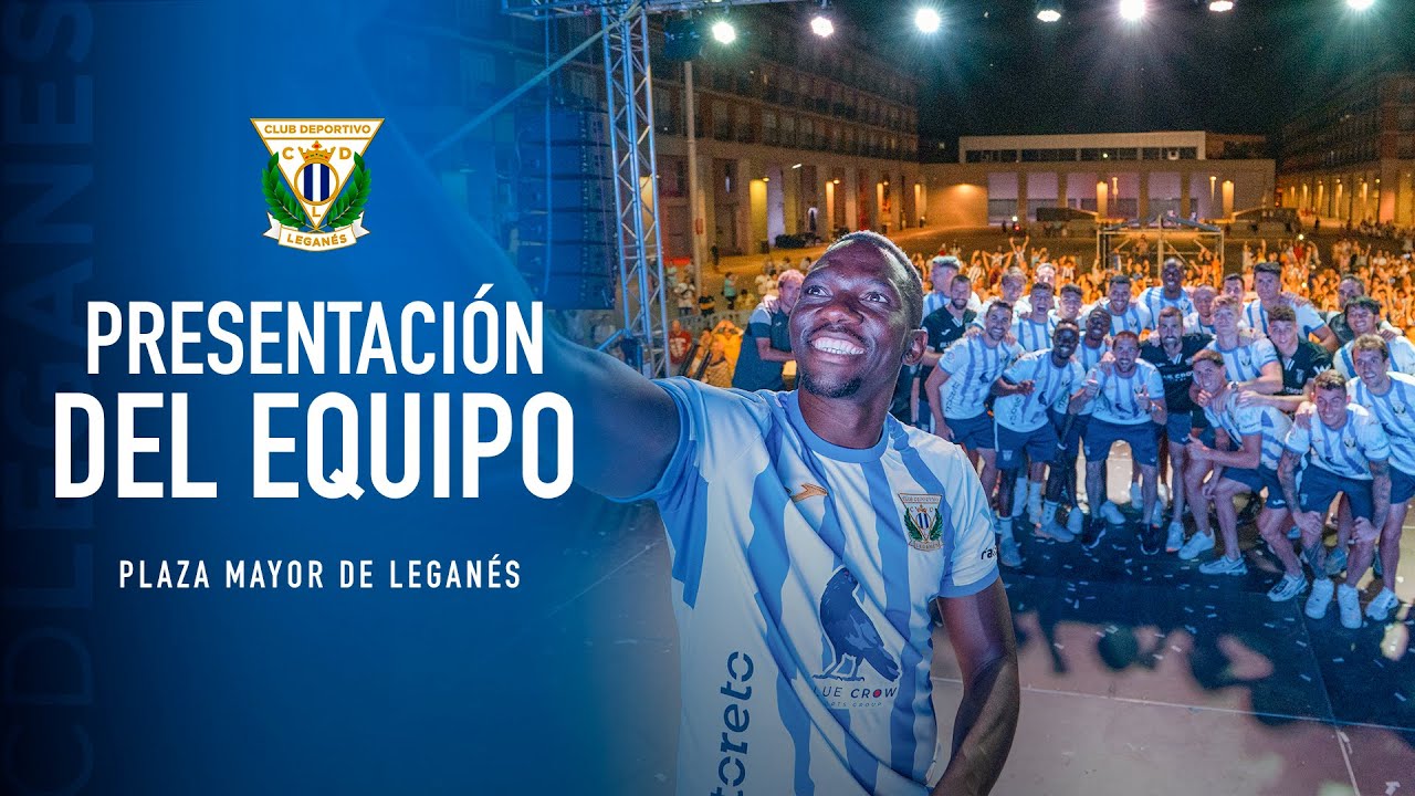 📹 Presentación del C.D. Leganés 2022/23 en la Plaza Mayor de Leganés