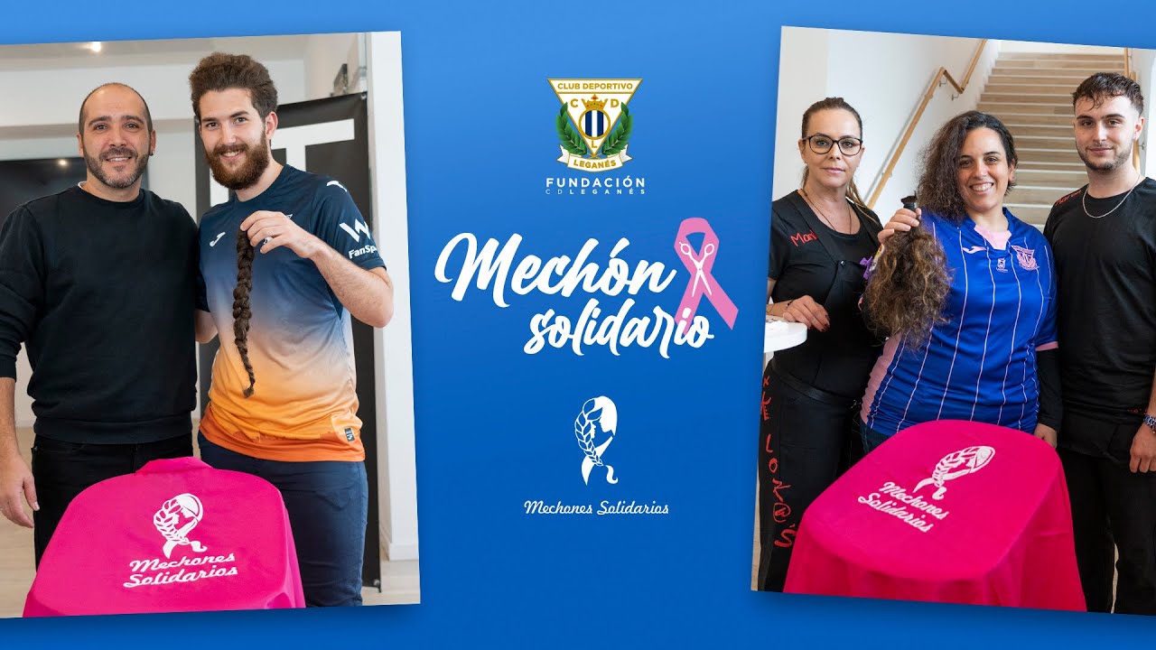 ✂️ 💖  El C.D. Leganés vive una tarde muy especial con Mechón Solidario
