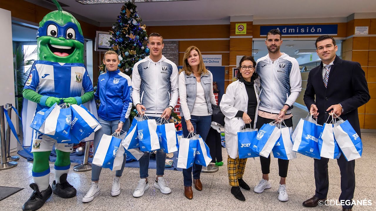 El C.D. Leganés se adelanta a los Reyes Magos en el Hospita Severo Ochoa