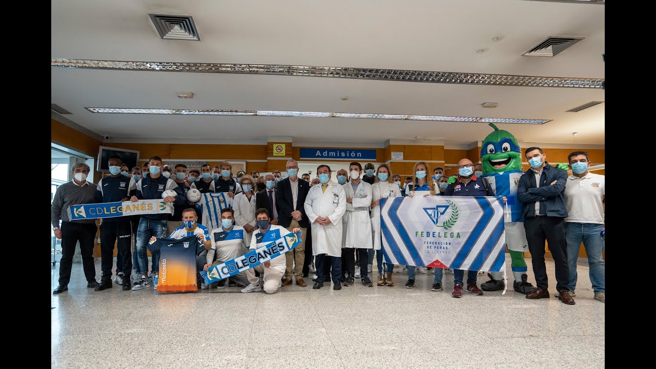 📹 El C.D. Leganés visita el Hospital Severo Ochoa para fomentar las donaciones de sangre