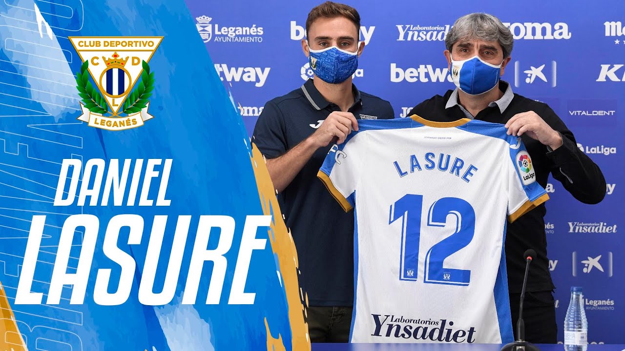 Presentación de Daniel Lasure como jugador del C.D. Leganés