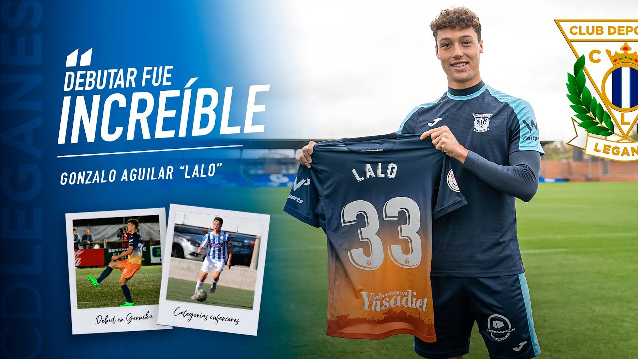 📹 El canterano Lalo Aguilar debutó en partido oficial con el primer equipo del C.D. Leganés.