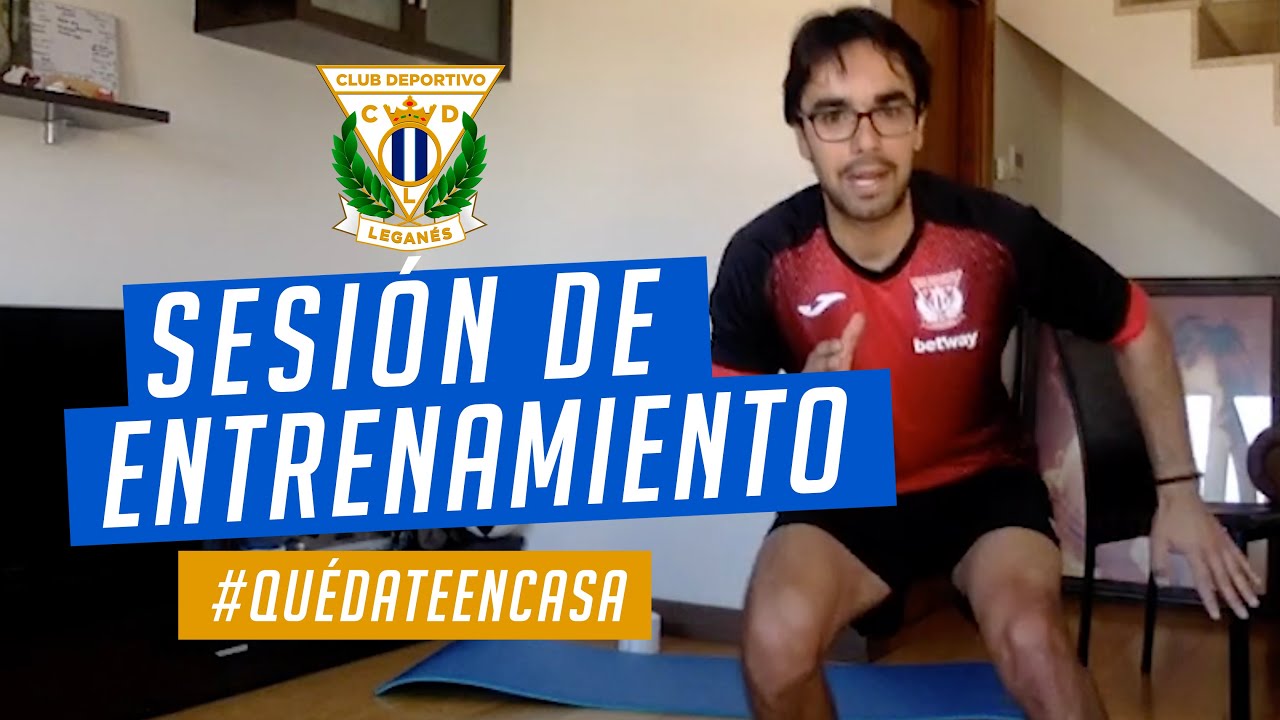 Sesión de entrenamiento con el preparador físico del C.D. Leganés #QuédateEnCasa